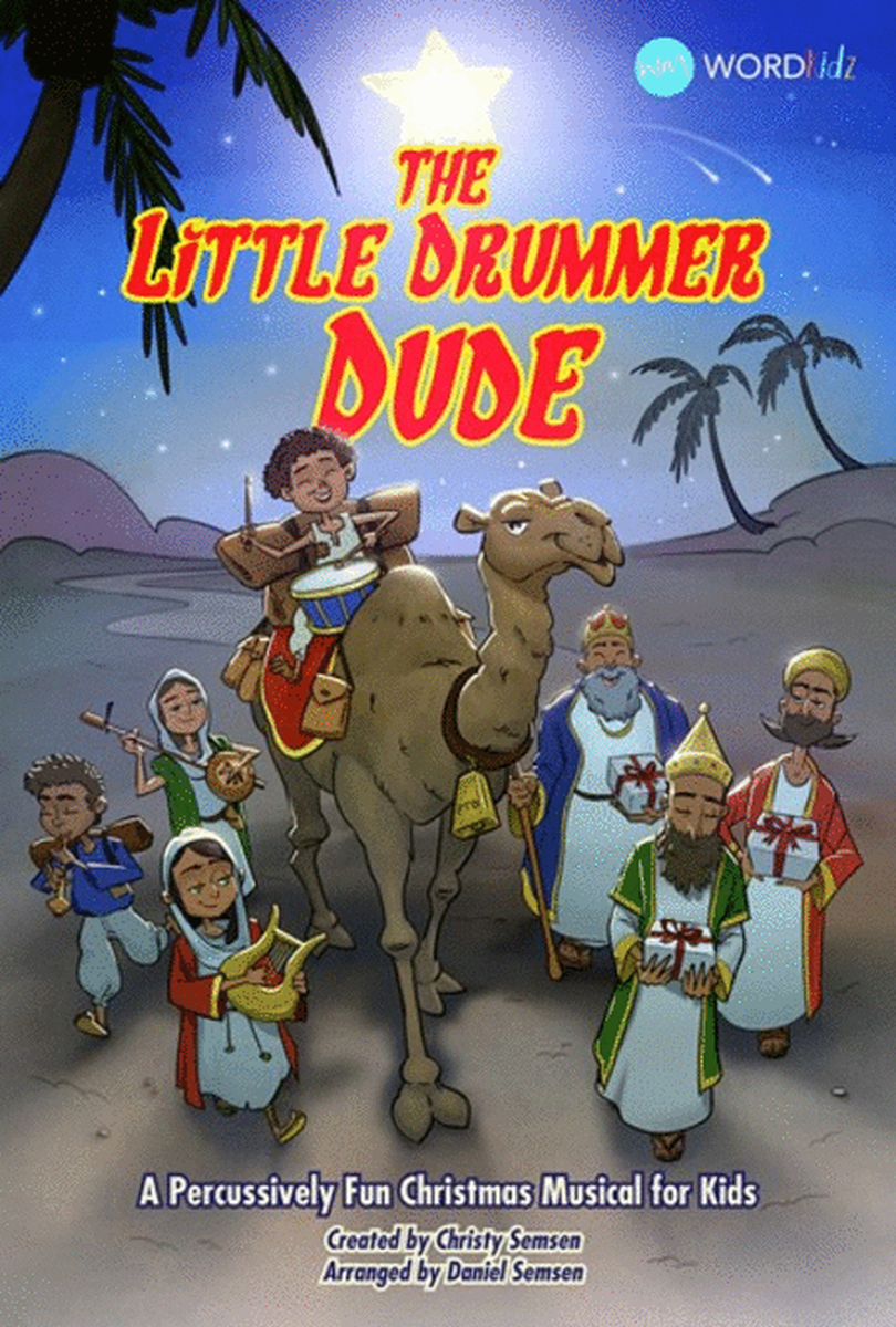 The Little Drummer Dude - Repeatable Backdrop (3-Panel)