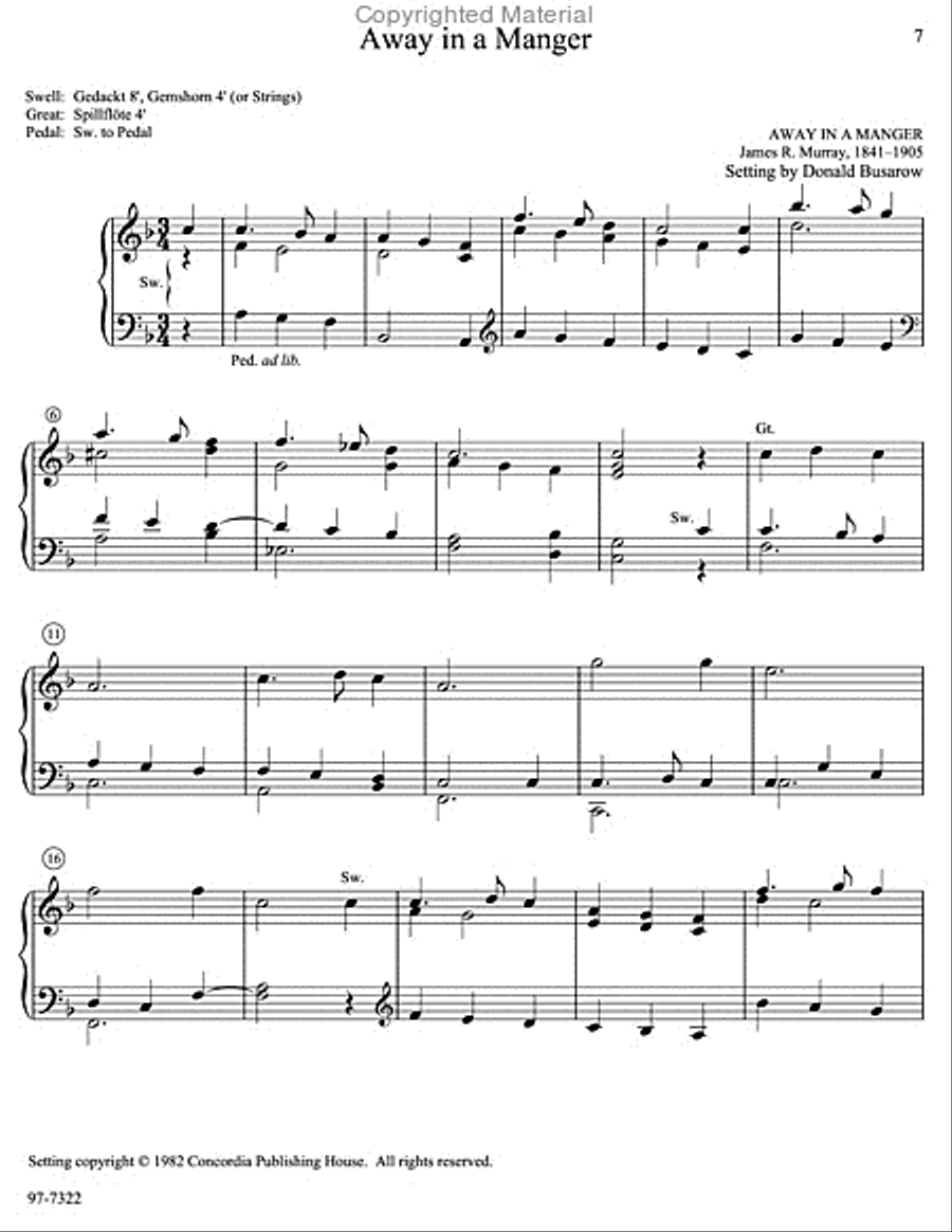 Musica Sacra: Easy Hymn Preludes for Organ, Vol. 7 Organ scores gallery preview page 3