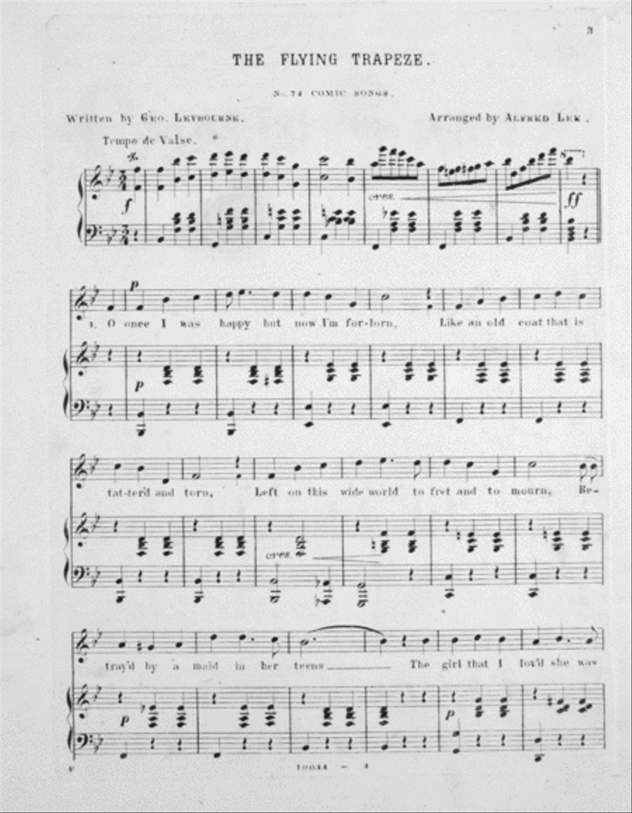 The flying trapez Voice Solo scores gallery preview page 2