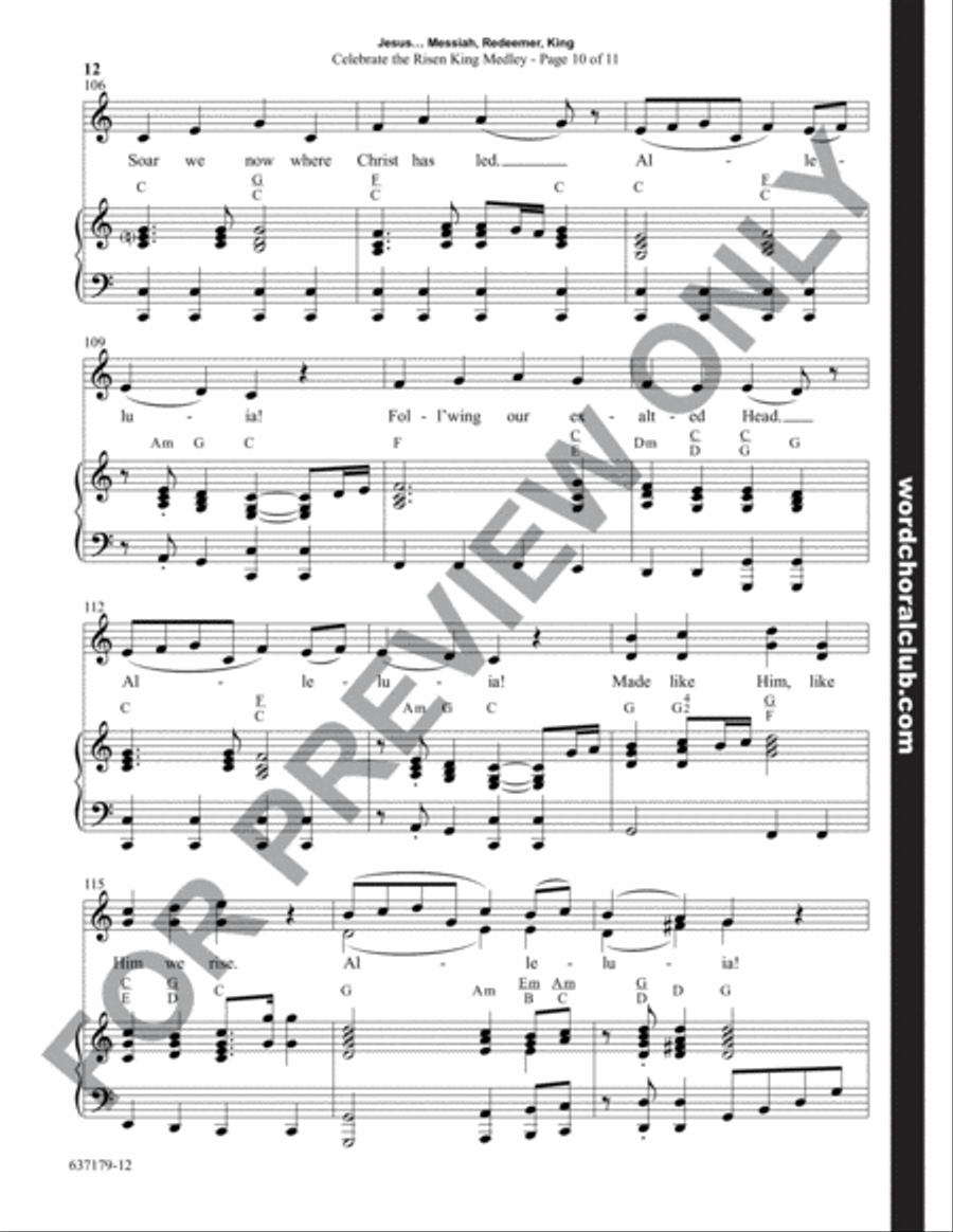 Jesus...Messiah, Redeemer, King - Choral Book Unison Choir scores gallery preview page 13
