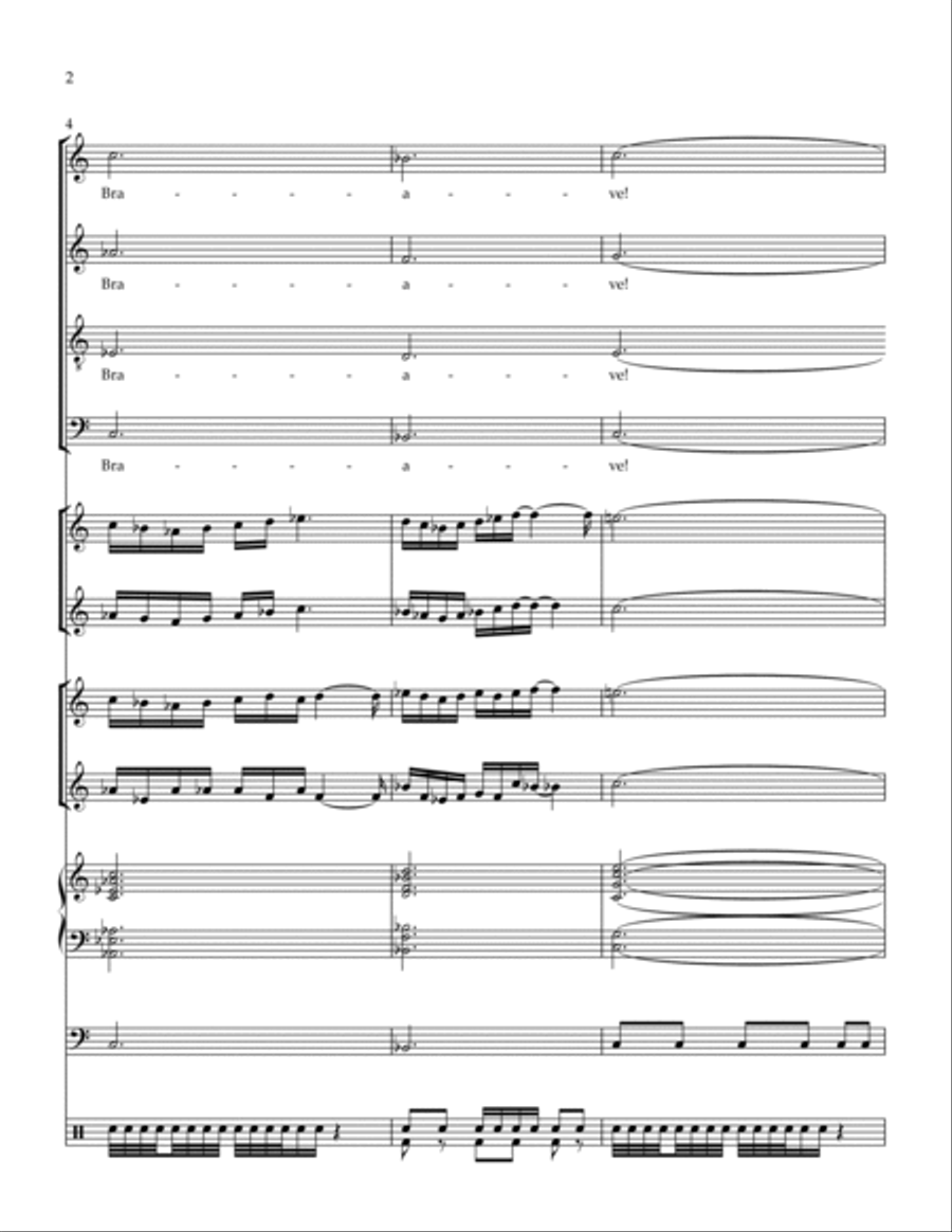 The Star-Spangled Banner (Part TWO) 4-Part scores gallery preview page 2