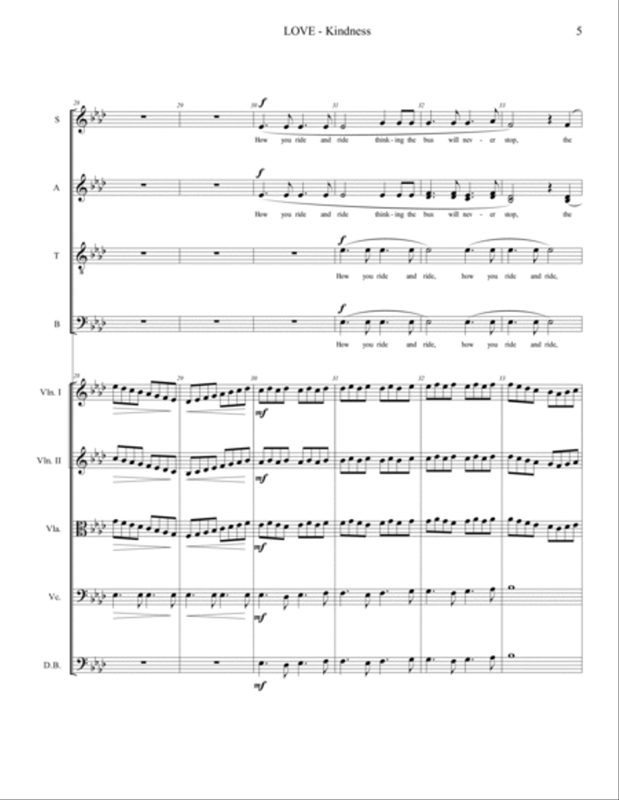 Kindness Kindness Choir scores gallery preview page 5