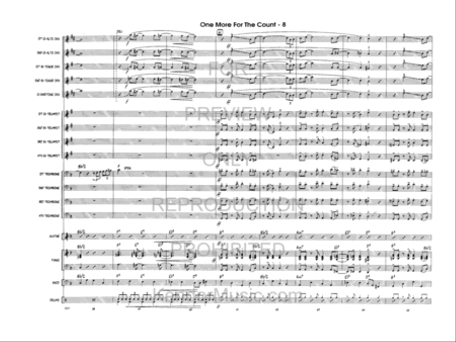 One More For The Count Jazz Ensemble scores gallery preview page 9