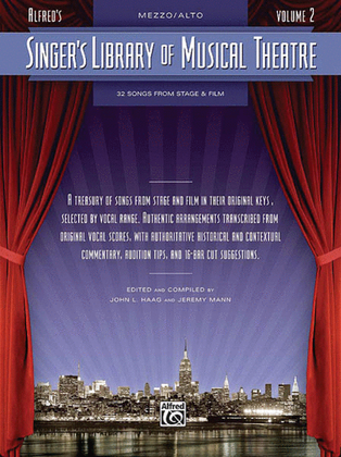 Book cover for Singer's Library of Musical Theatre - Vol. 2