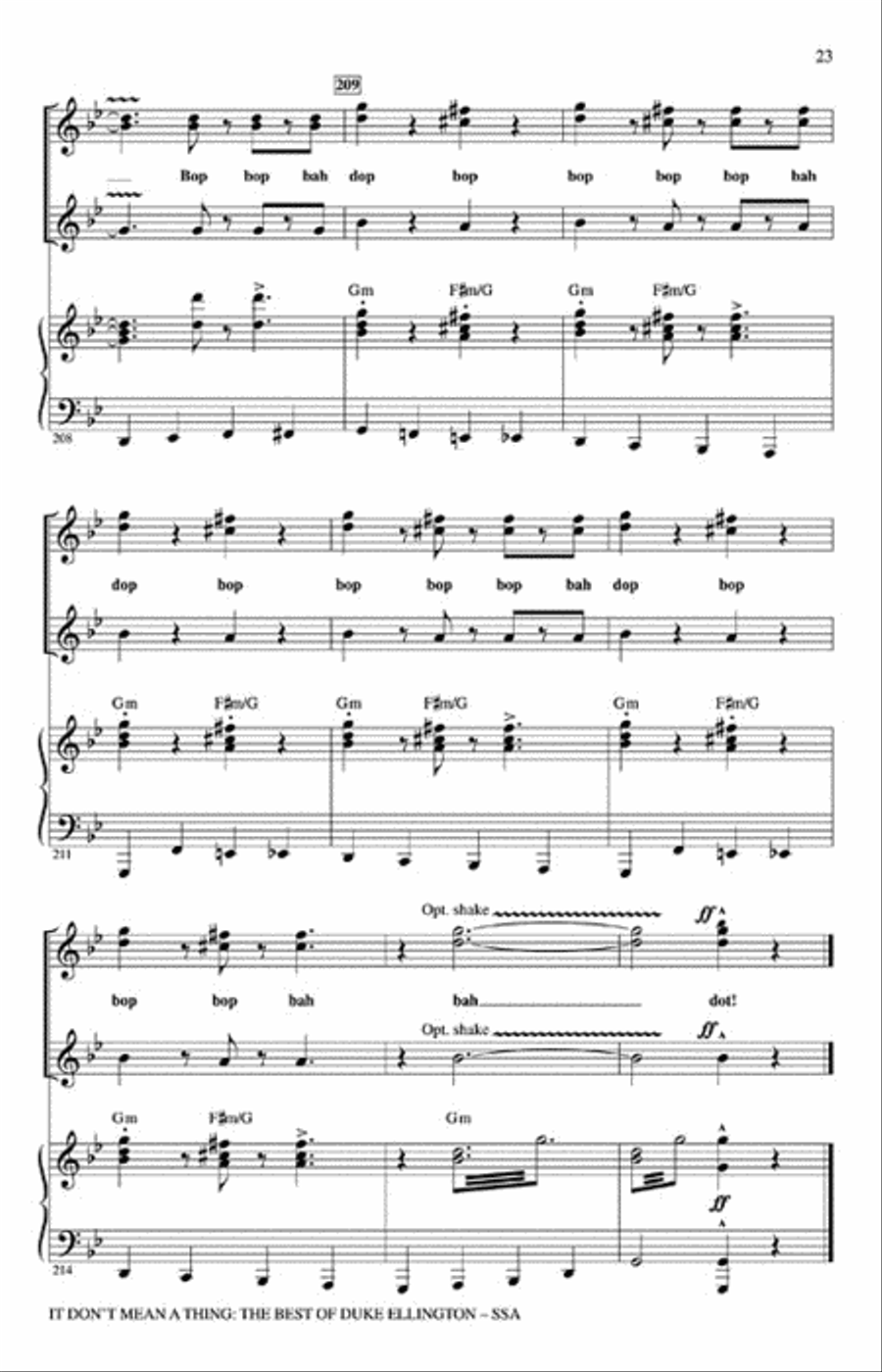 <br>Sheet music extract