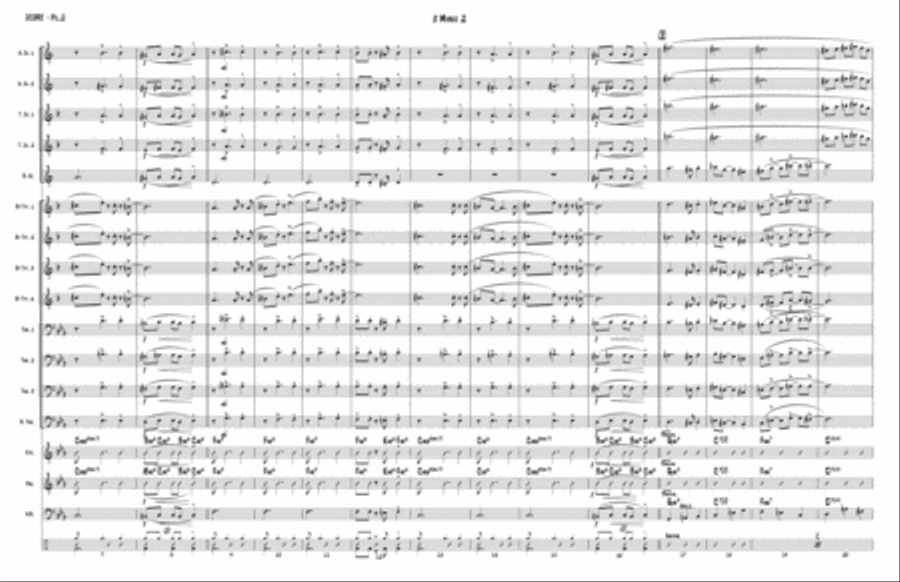 5 Minus 2 - Big Band Sheet Music Jazz Ensemble scores gallery preview page 3