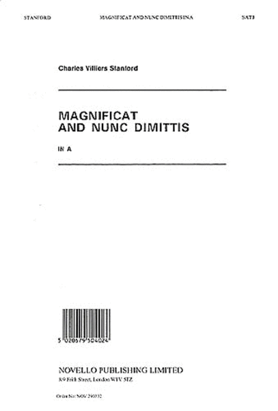 Magnificat and Nunc Dimittis in A