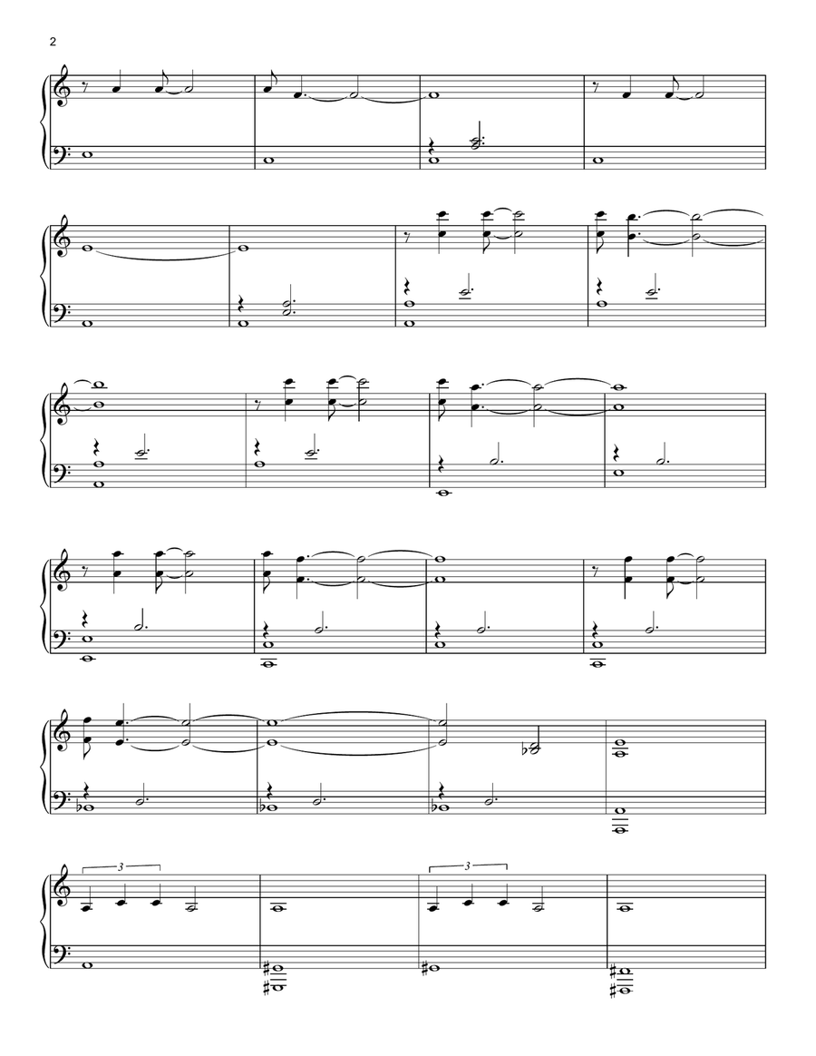 The Night King (from Game of Thrones) Piano Solo scores gallery preview page 2