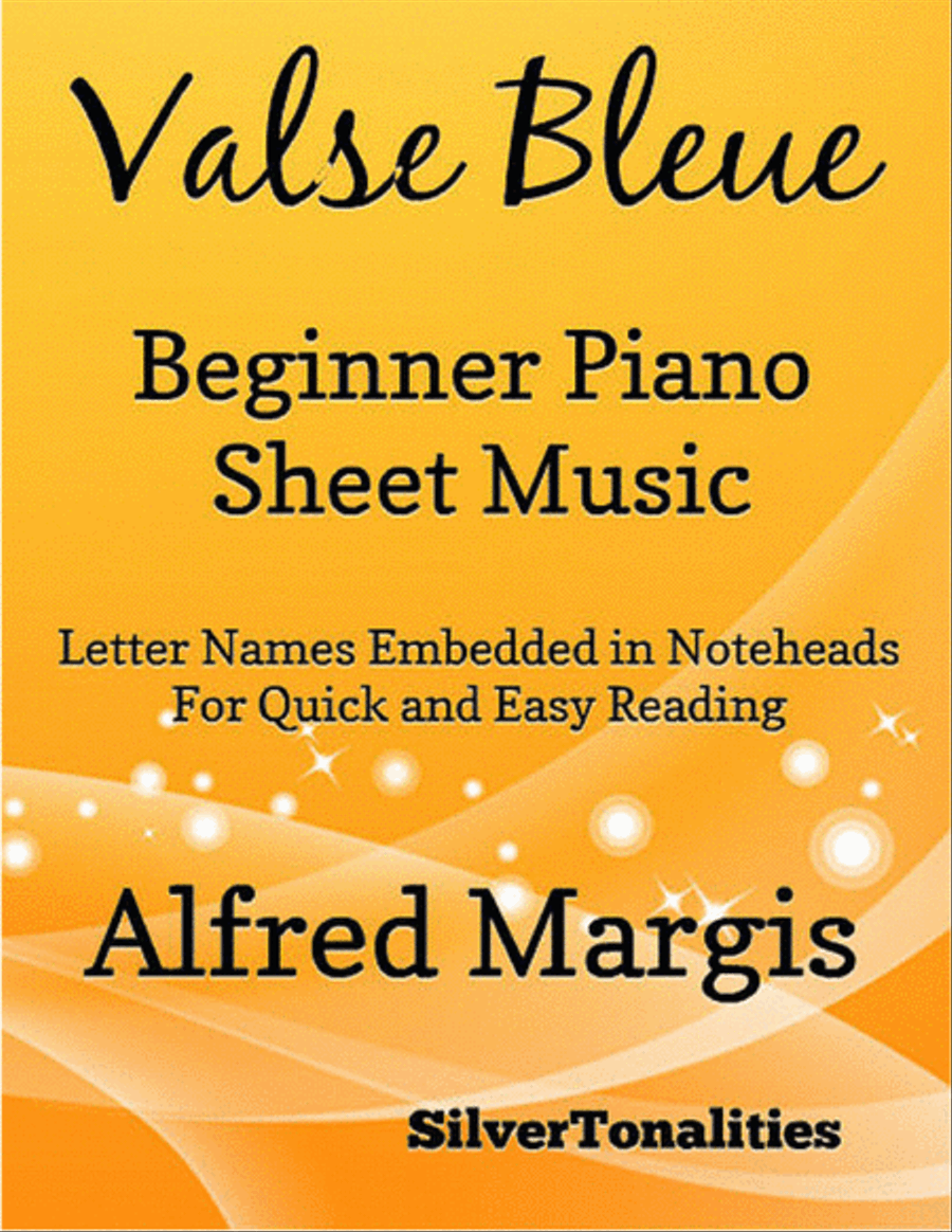 Valse Bleue Beginner Piano Sheet Music Easy Piano scores gallery preview page 1