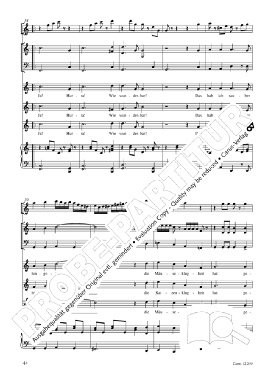 Mause in der Michaelskirche 4-Part scores gallery preview page 45