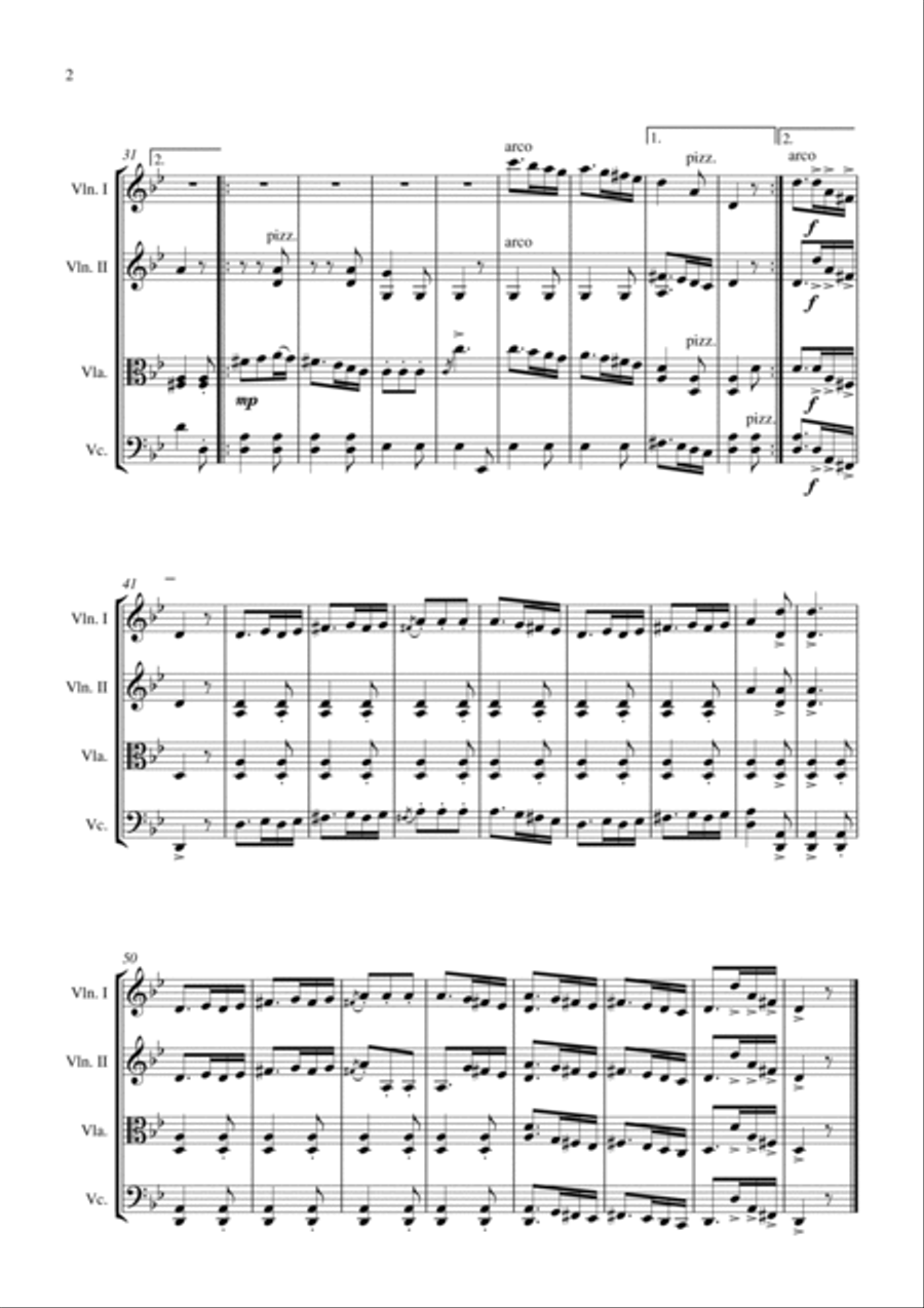 Hora Hora String Quartet scores gallery preview page 2