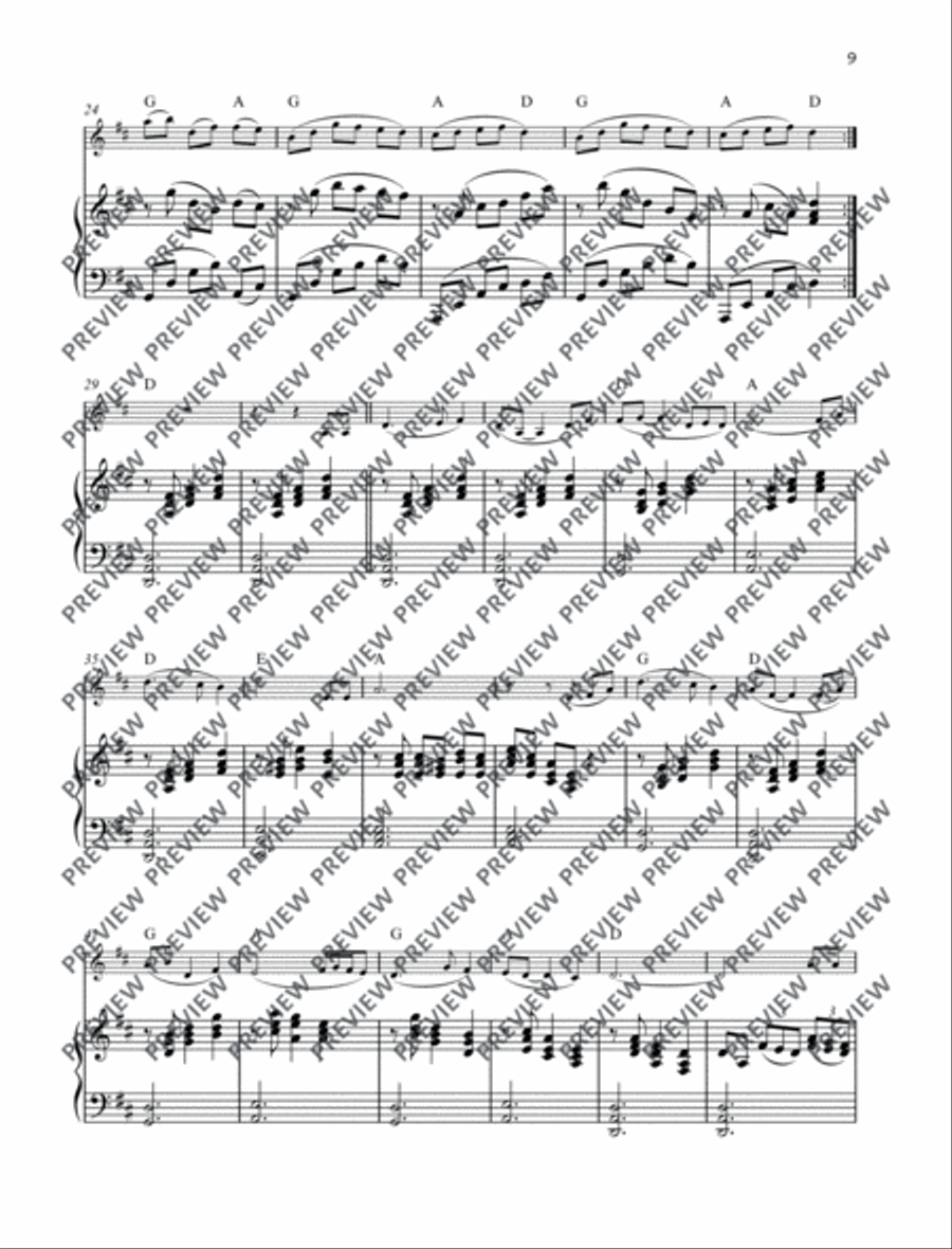 The Wedding Bells Violin Solo scores gallery preview page 3