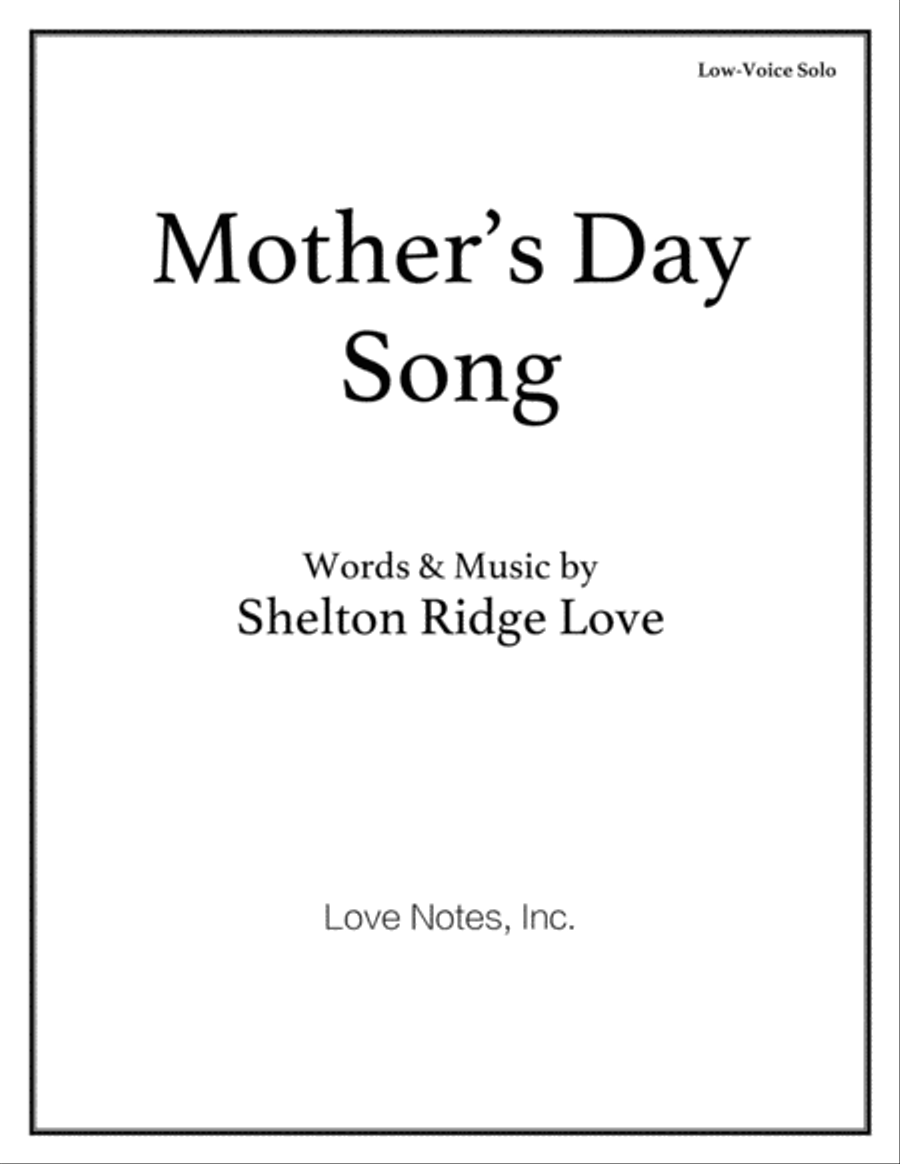 Mother's Day Song Divisi scores gallery preview page 1
