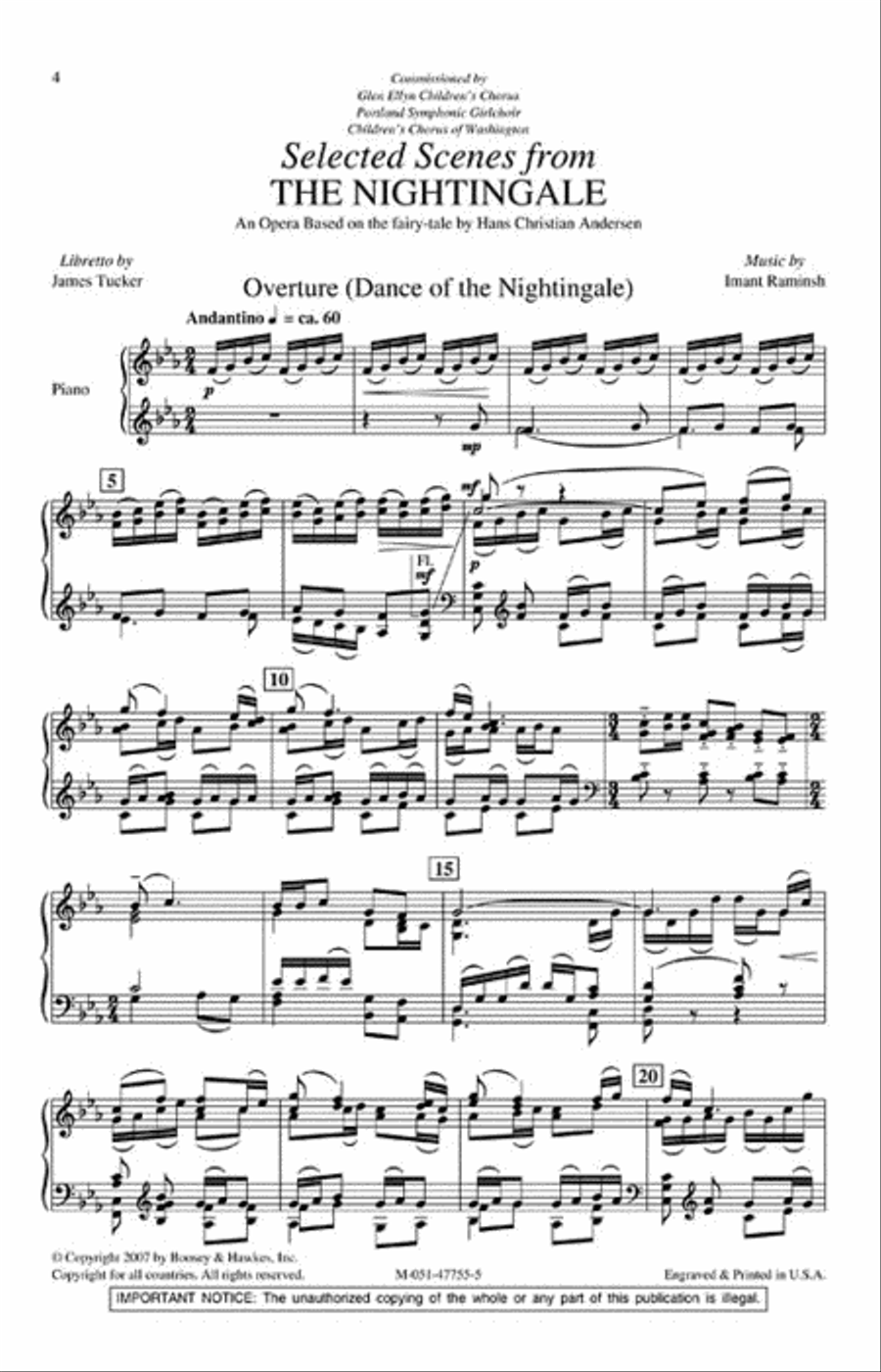 The Nightingale The Nightingale 4-Part scores gallery preview page 2