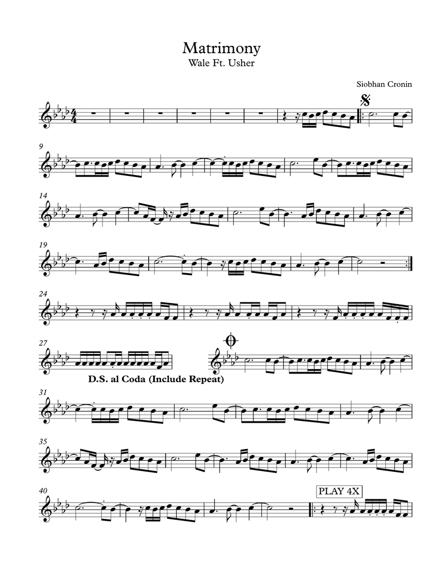 The Matrimony Violin Solo scores gallery preview page 1