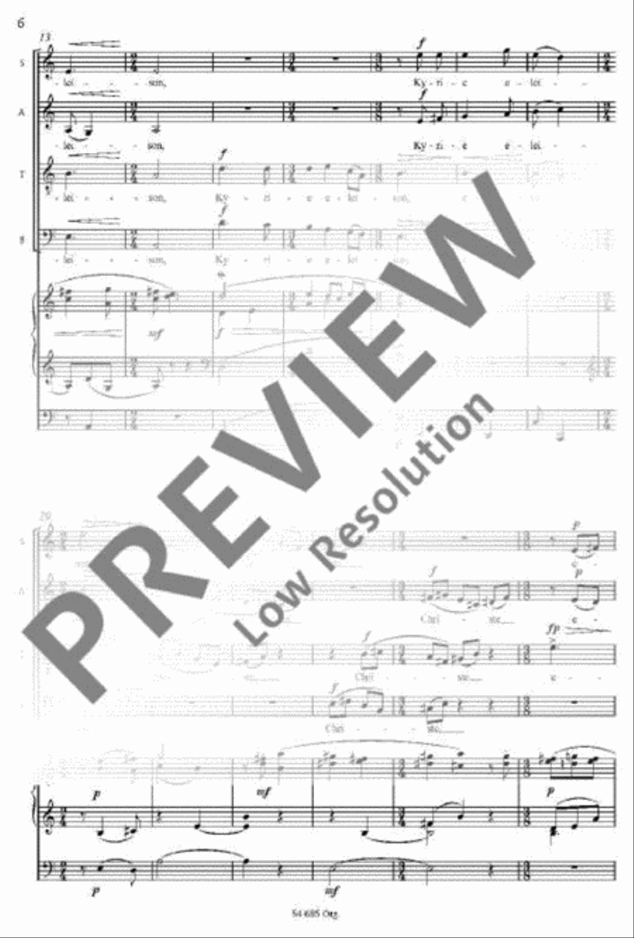 Missa brevis Mixed Choir scores gallery preview page 3