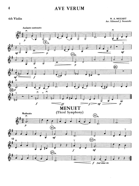 Highland/Etling Violin Quartet Series: Set 1: 4th Violin
