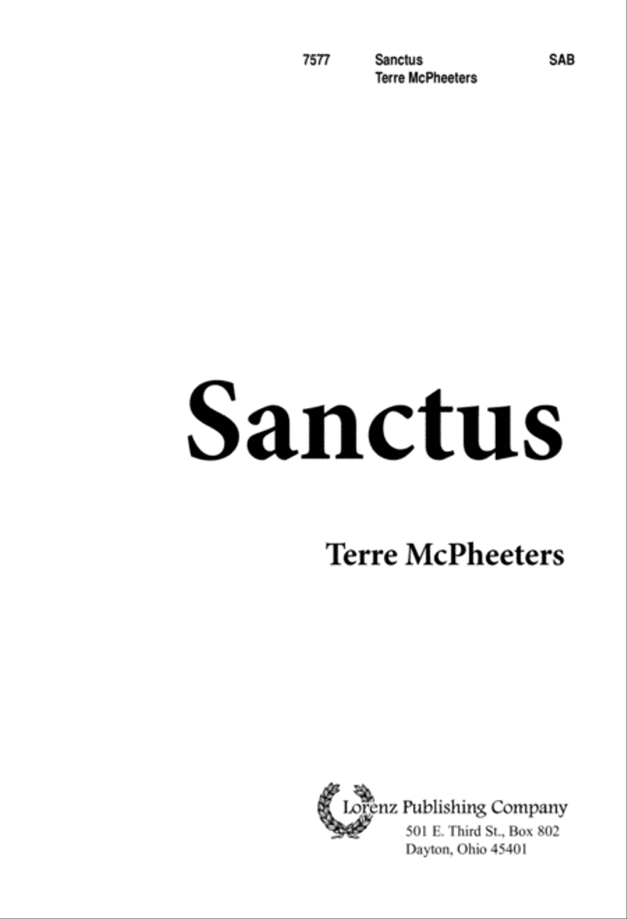 Sanctus 3-Part scores gallery preview page 2