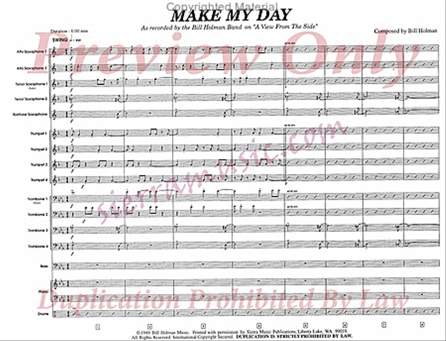 Make My Day Big Band scores gallery preview page 2