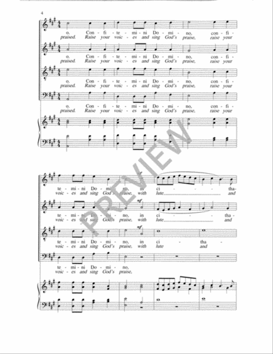 Exsultate justi 4-Part scores gallery preview page 5