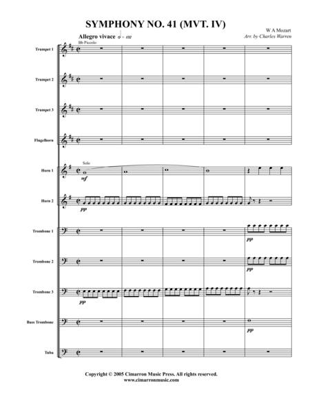Symphony No. 41 (Mvt. 4)