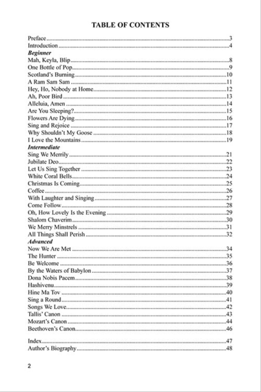 Warming Up with Rounds Choir scores gallery preview page 2
