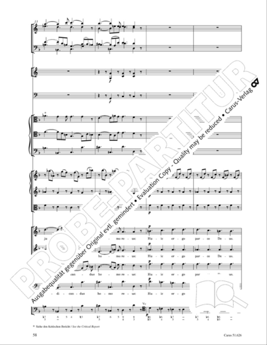 Missa longa in C major (Missa longa in C) 4-Part scores gallery preview page 70