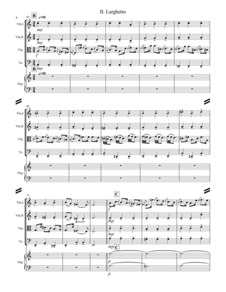Vivaldi - Trio Sonata in C Major, RV 82 (for String Quartet and Optional Organ) image number null