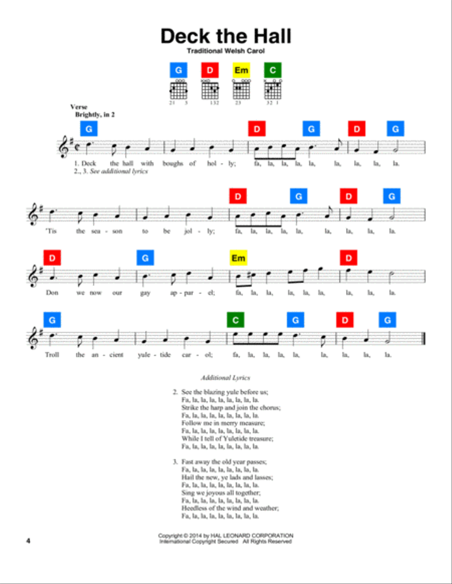 Deck The Hall School and Community scores gallery preview page 1