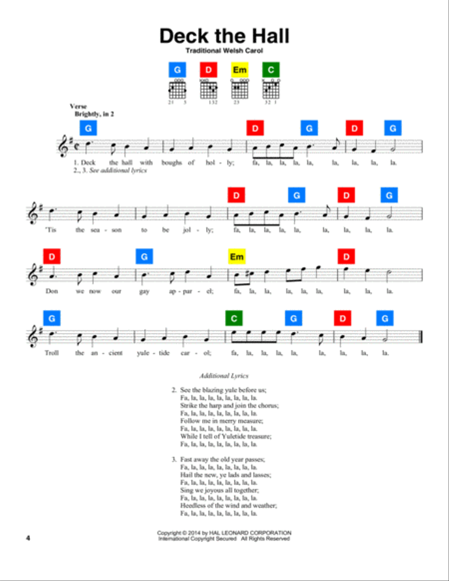 Deck The Hall Deck The Hall School and Community scores gallery preview page 1