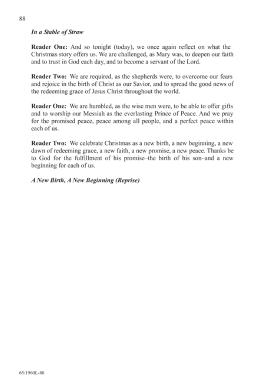 A New Birth...A New Beginning 4-Part scores gallery preview page 89