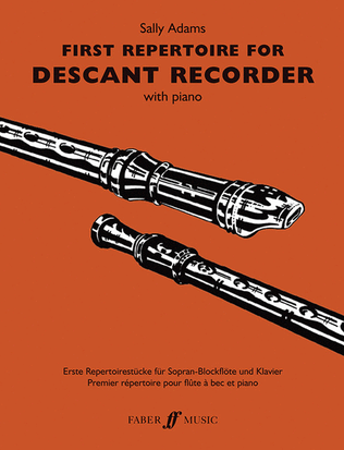 Book cover for First Repertoire for Descant Recorder