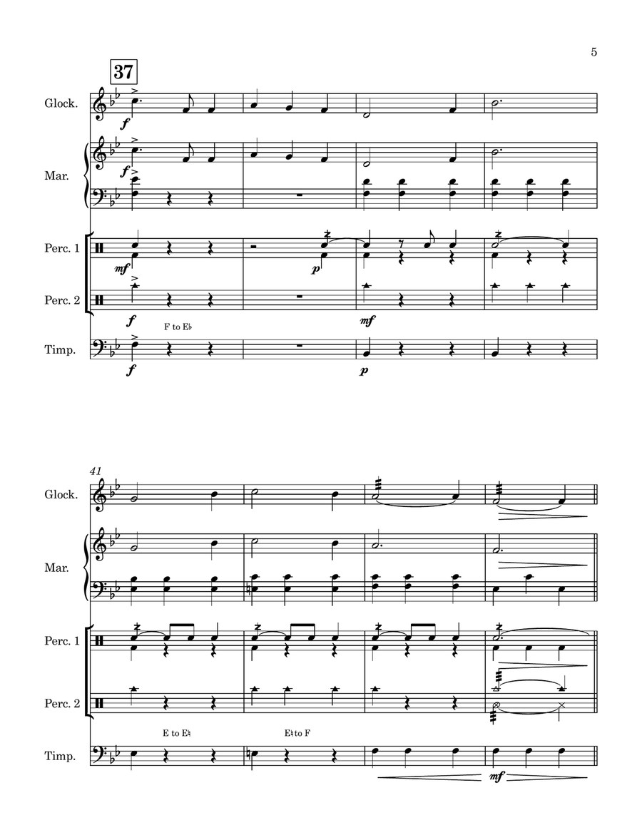 Edelweiss Percussion Ensemble scores gallery preview page 6