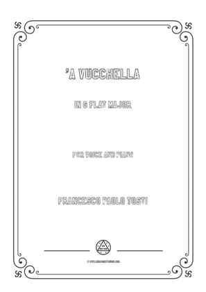 Book cover for Tosti-'A Vucchella in G flat Major,for Voice and Piano