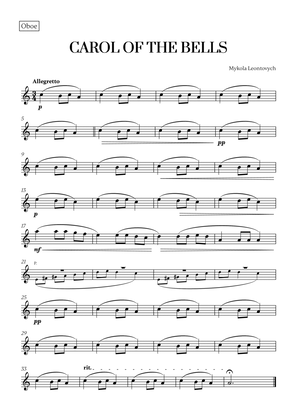 Carol of the Bells (Very Easy/Beginner) - A minor (for Oboe)