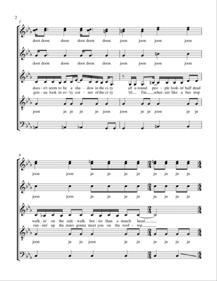 Summer In The City Summer In The City 4-Part scores gallery preview page 2