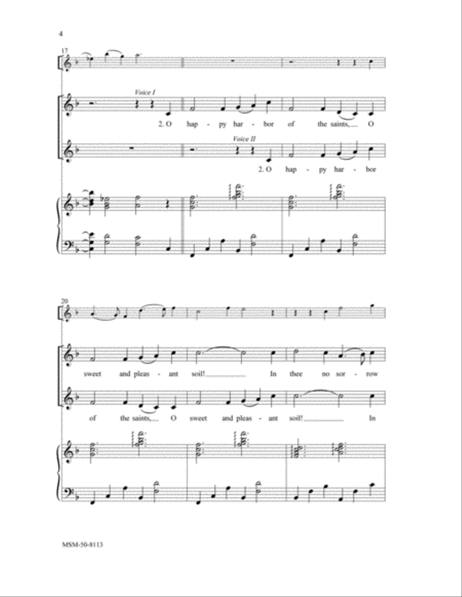 Jerusalem, My Happy Home Jerusalem, My Happy Home Choir scores gallery preview page 4