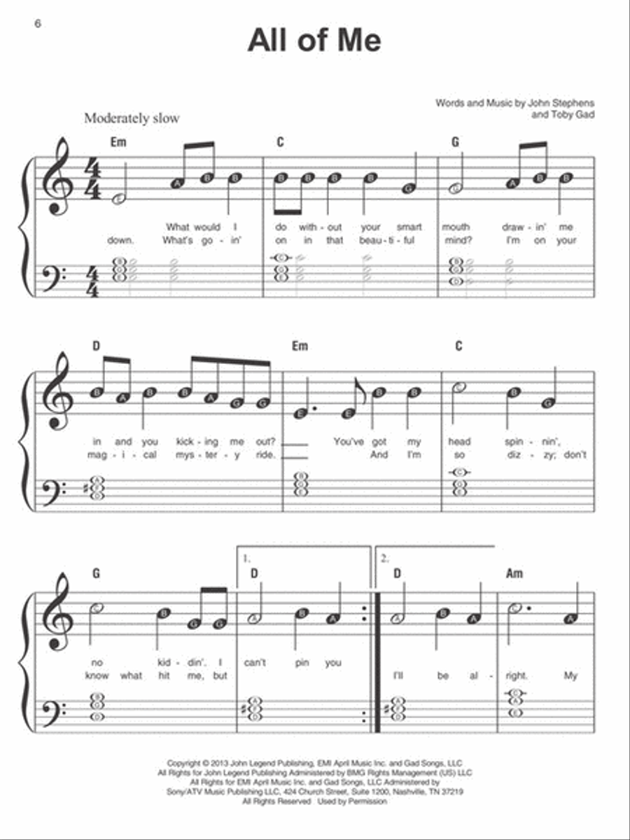 Pop Hits – Instant Piano Songs Easy Piano scores gallery preview page 5