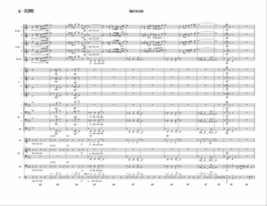 Invitation Invitation Jazz Ensemble scores gallery preview page 4