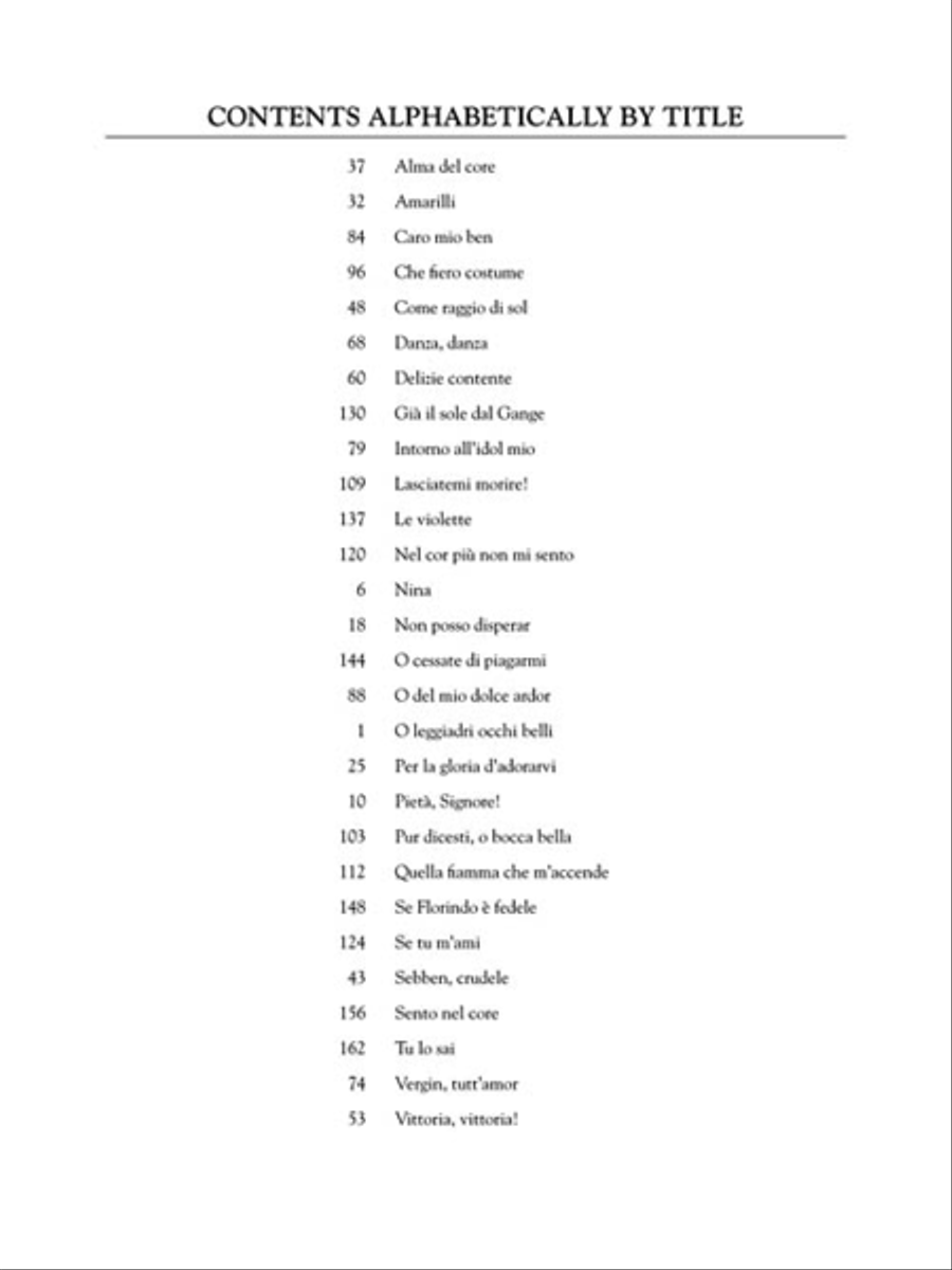 28 Italian Songs & Arias of the 17th & 18th Centuries – Medium High, Book Only