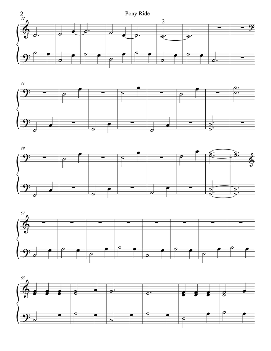 Pony Ride Piano Method scores gallery preview page 2
