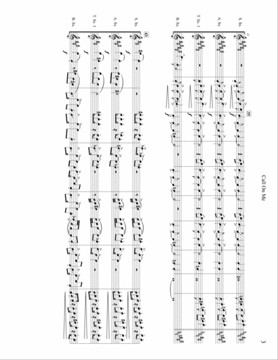 Call On Me Woodwind Quartet scores gallery preview page 4
