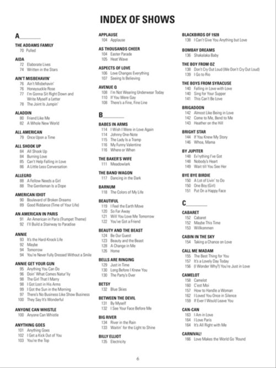 The New Broadway Fake Book Voice scores gallery preview page 4