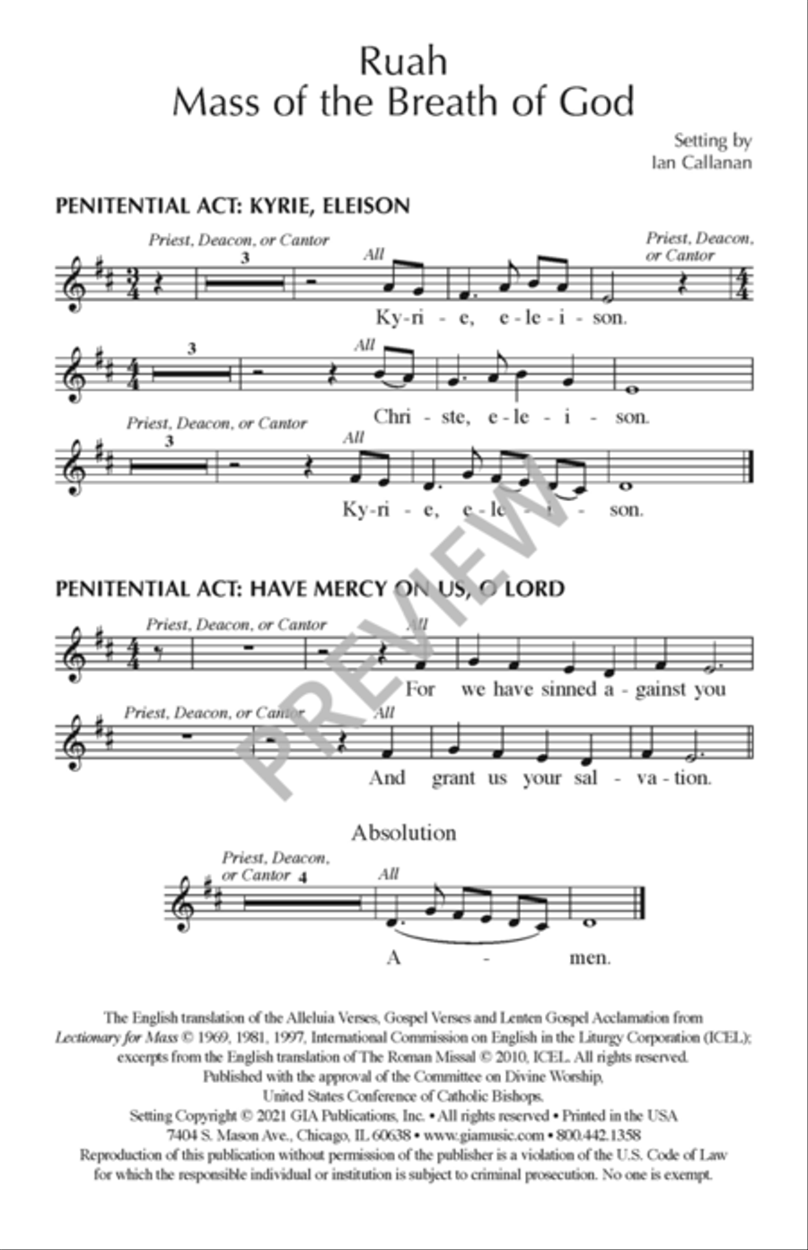 Ruah - Assembly edition Ruah - Assembly edition Unison Choir scores gallery preview page 2