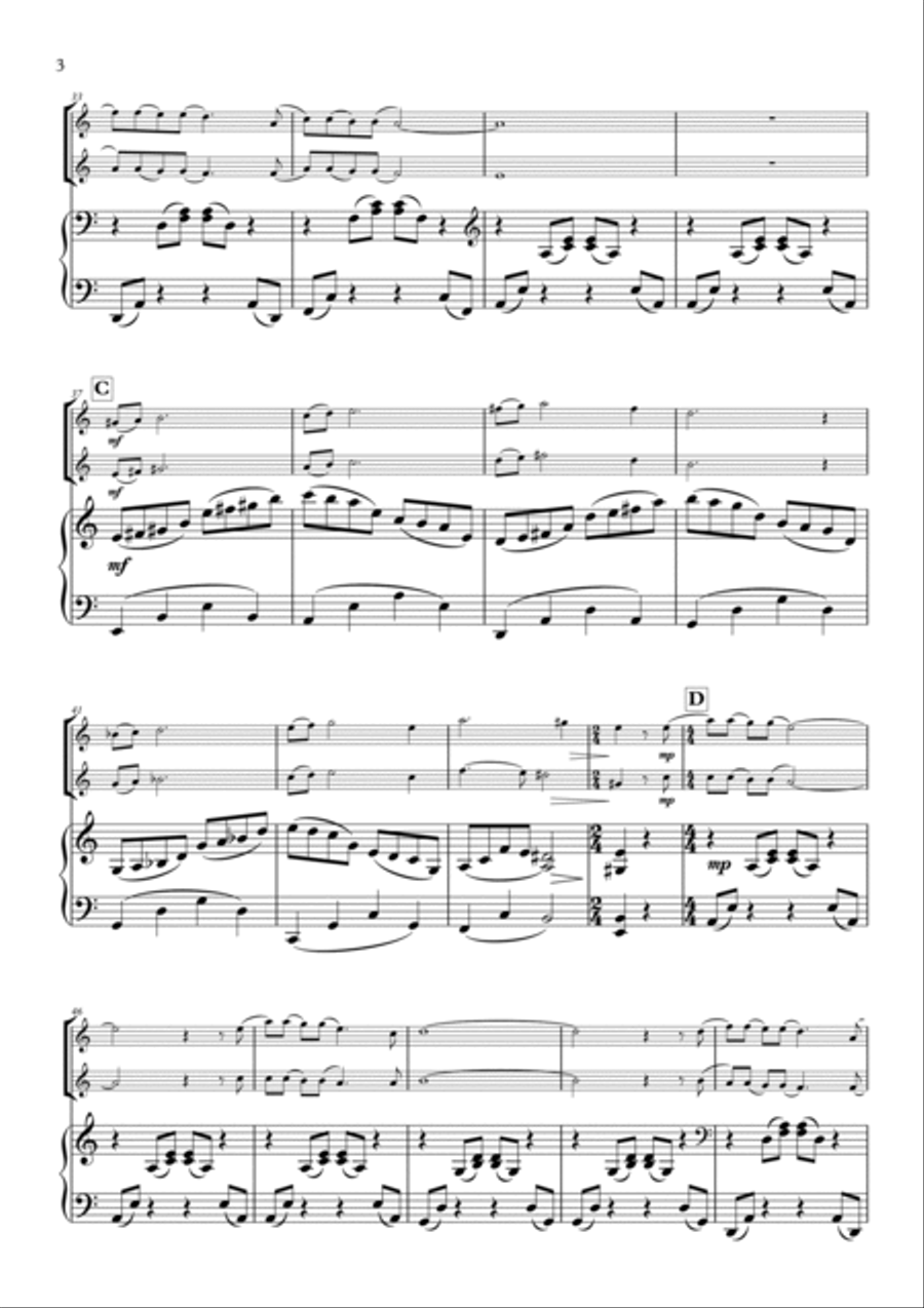 Walking In The Air Walking In The Air String Duet scores gallery preview page 4