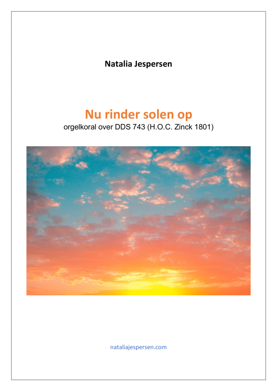 Nu rinder solen op Organ Solo scores gallery preview page 1