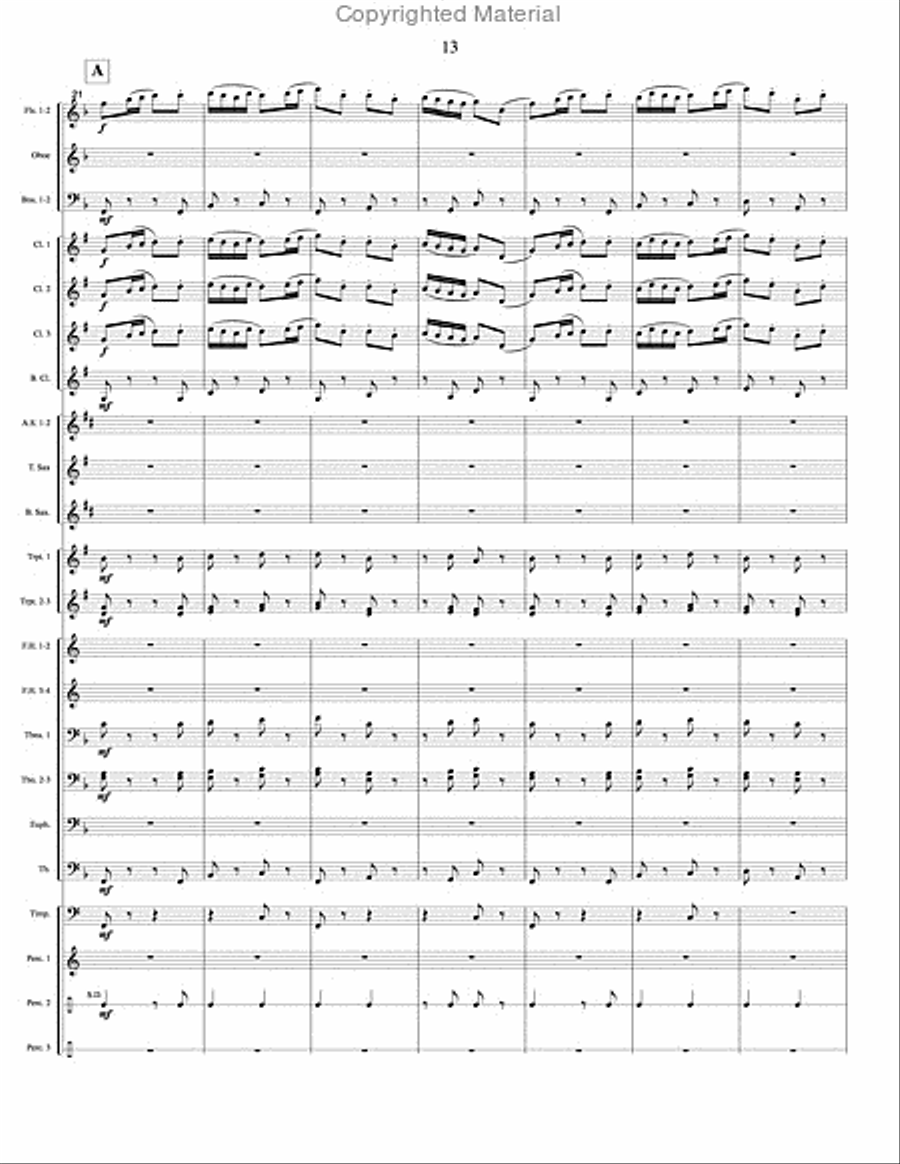 Soliloquy and Dance Concert Band scores gallery preview page 5