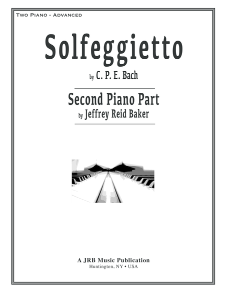Solfeggietto (CPE Bach) 2-Piano Version (Jeffrey Reid Baker) 2nd Piano image number null