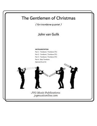 Book cover for The Gentlemen of Christmas - Trombone Quartet