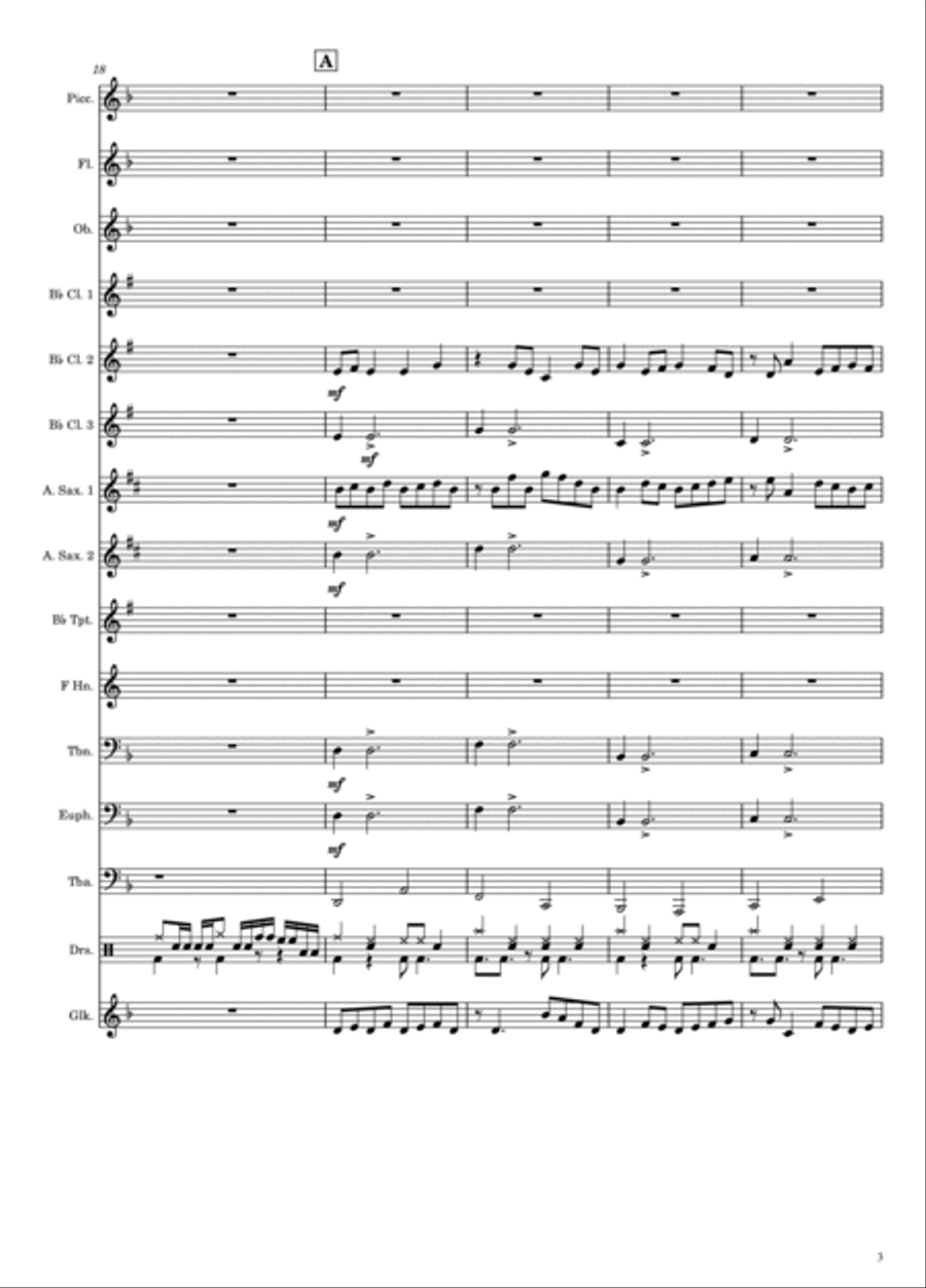 You Say Run Concert Band scores gallery preview page 3